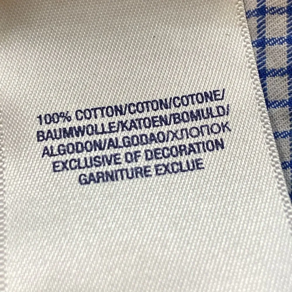 Ralph Lauren Blue Button Down Shirt Classic Checkered Design Size Kids 5